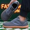New Men's Wide Toe Shoe Barefoot Casual Wide Sneakers Last Fashionable Canvas Flat Board Shoes Breathable Mesh Men's Flat Shoes