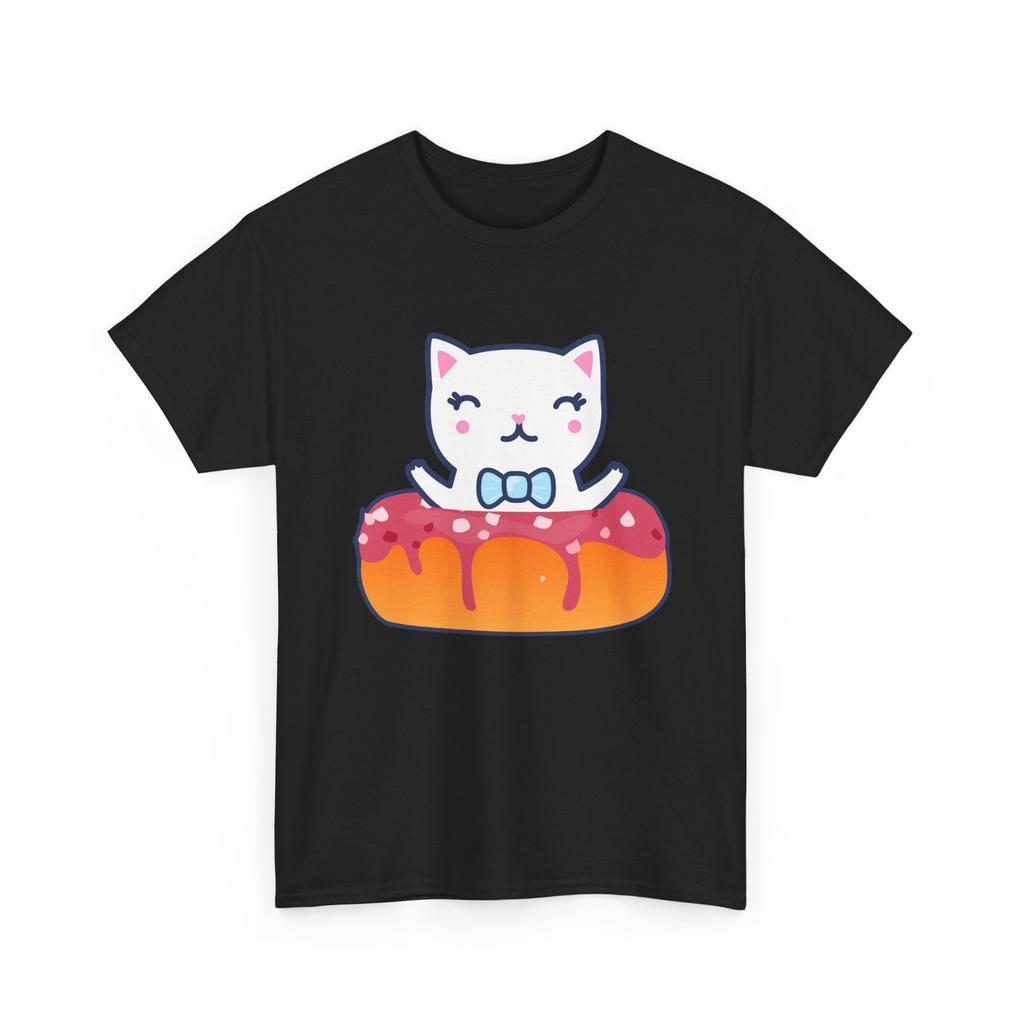 Donut Kitten T-Shirt, Cats Owner Donut Sweet Foods Lovers Anime Shirt