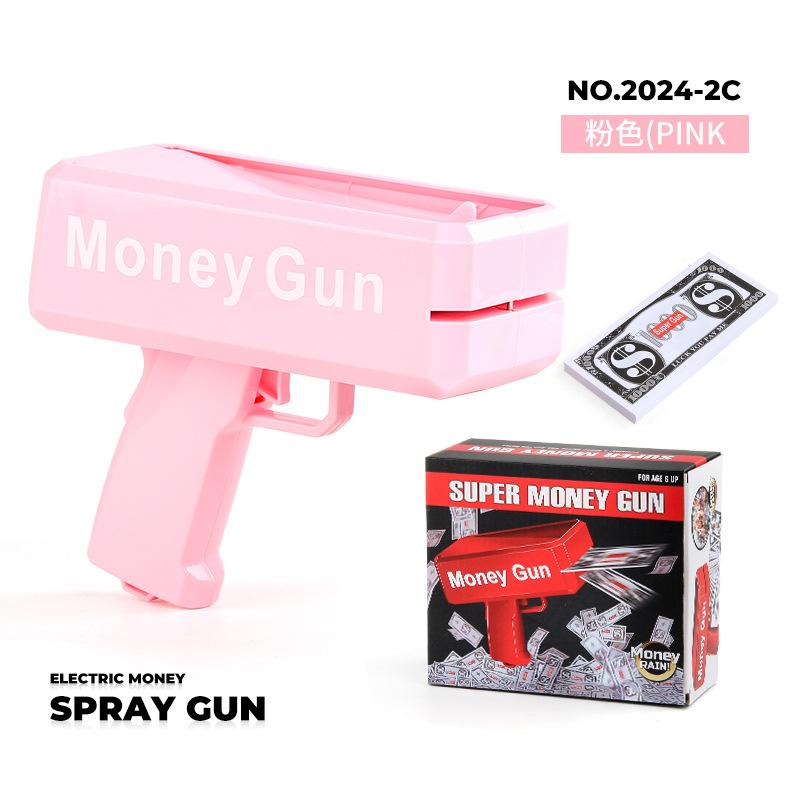 New Peculiar Squirt Money Gun Toy Money Gun Paper Money Squirt Money Gun Party Game Wedding Shooting Money Black Box