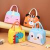 Mittagessen Tasche Cartoon Tier Stereo 3D Lagerung Taschen Für Kinder Outdoor Picknick Lunch Box Hangbag Isolierung Wasserdichte Kinder Tote