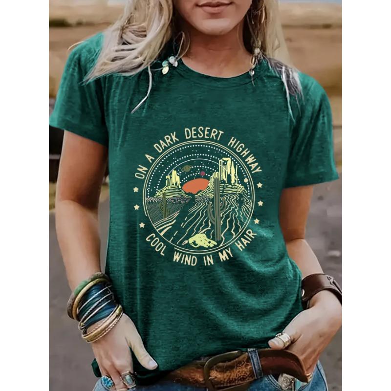 Women's Fashion Casual Summer Spring Short Sleeve O-Neck Blouses & Shirts