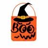 Spooky Design Pumpkin Ghost Bag Reusable Felt Candy Carrier  Costume Party