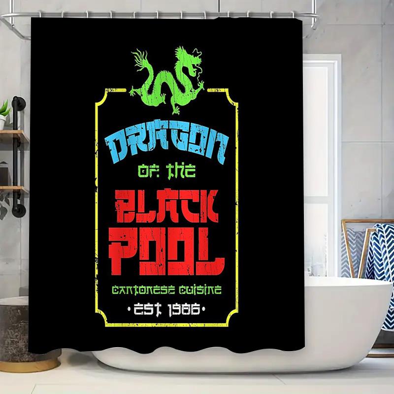 

Dragon Shower Curtain Fantasy Forest Shower Curtain Gothic Shower Curtain Mythical Creature Decor Bathroom Art Home Decor Unique W60H190(CM)-1 Pcs
