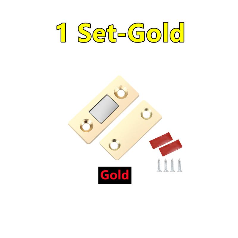 6-1Set Strong Magnetic Cabinet Catches Ultra-Thin Door Magnets Stops Invisible Adhesive Drawer Magnet Catch for Kitchen Closer