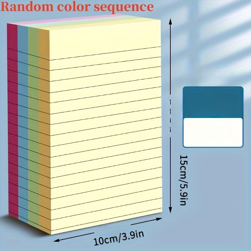 1pc 100pcs Mixed Color Line Sticky Notes, Stickers - Self-Adhesive, Easy-to-Use Markers for School Supplies, Office Organization