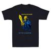 Lebe frei oder stirb Kosakenkrieger Ukrainischer Tryzub Kosaken Vintage Unisex T-Shirt