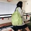 Schoolbag Schoolbag Female Ins College Students Simple Fashion Solid Color Large Capacity Junior High School Students New Trend Backpack Backpack