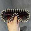 One-piece Sunglasses Female Stage Catwalk Funny Sunglasses Male Punk Modern UV400 Sunshade Cool Wear