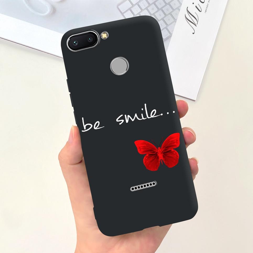 For Cover Xiaomi Redmi 6 6A 6Pro Bumper Shell Fashion Stylish Design Phone Cover For Redmi6 Redmi6a Soft Liquid Silicone Fundas