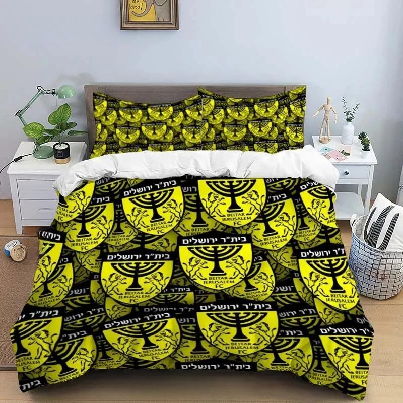 Beitar Jerusalem Fc Bedding and Duvet Set Personalized and Comfortable Four Seasons Duvet Set Full Size Bedding