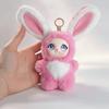 Big Ear Rabbit Plush Keychain Bag Hanging Bunny Plush Doll Pendant Rabbit Doll Figures  Car Decor