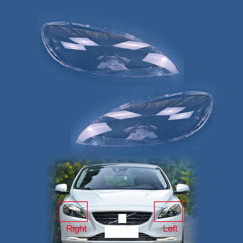For Volvo V40 2013-2016 Headlamp Shell Car Headlight Lens Lamp Transparent Shade Shell Auto Light Lampcover Cover