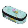 Pencil Case Zipper Closure High Capacity Durable 300D Polyester with Mesh Pocket Removable Divider and Pen Slots for Students