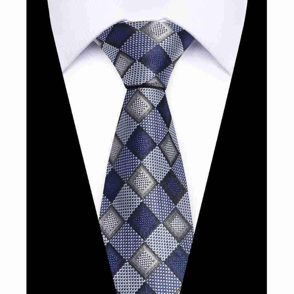 Elegant European & American Men's 8CM Hand-tied Silk Polyester Tie - Casual Business Style