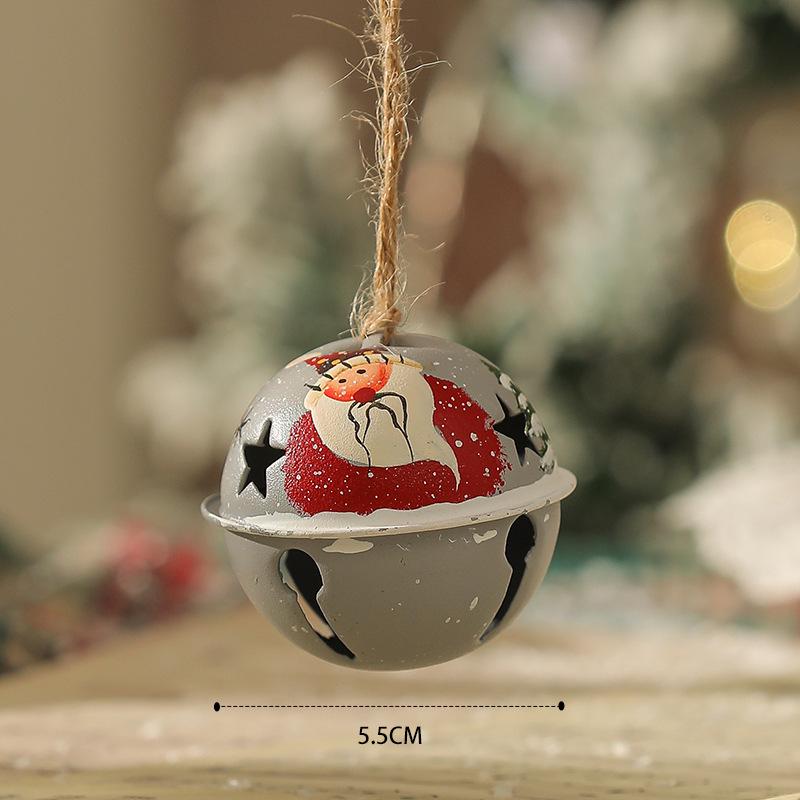 Retro Distressed Christmas Iron Art Pendants: Angel, Santa, Snowman