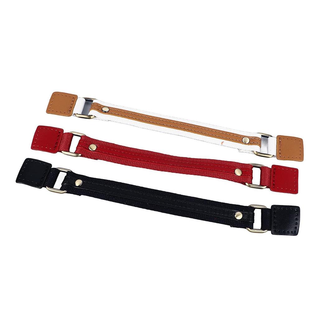 3pcs Cowhide Leather Purse Handles Sew On DIY Purse Replacement Strap for Briefcases Shoulder Bags
