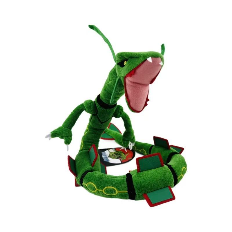Glossy Rayquaza Soft Playthings Filled Critter Gaming For Keepsake Gift,Soft Plushies,Cute Cartoonish Character Black 12 Inch