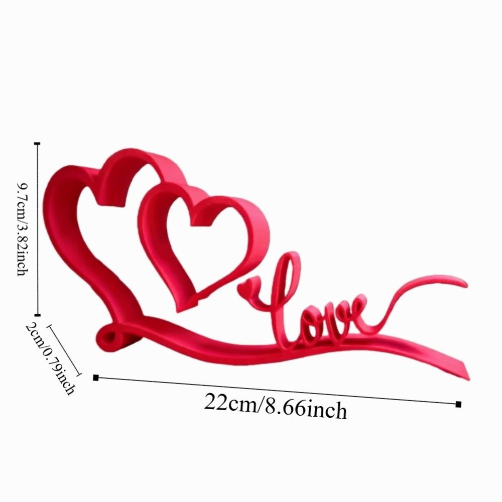 3D Print A Little Sign To Say I Love You Ornament Pink Art Craft Valentine Day Decorations Handmade Red Love Heart Ornaments