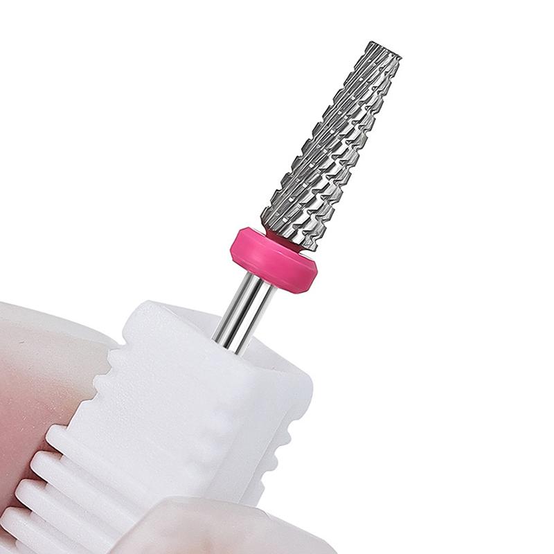 Tungsten Carbide Nail Drill Bits Electric Manicure Drill Accessory Milling Cutters For Nail Gel Polish Remover Nail Tools