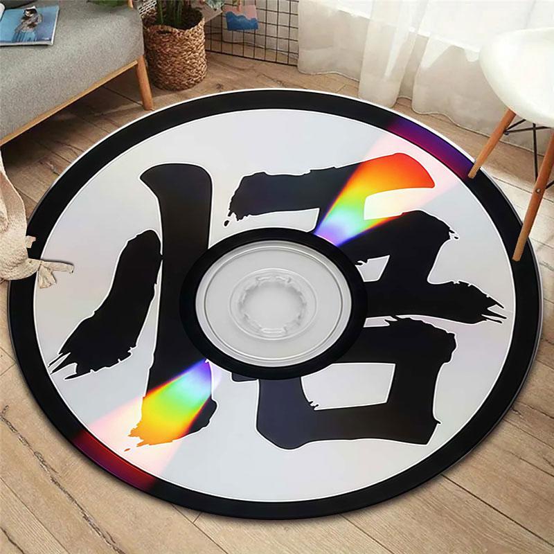 

CDDragonBall Round Area Rug,Carpet Rug for Living Room Bedroom Sofa Playroom Decor,Non-slip Floor Mat 80cmx80cm