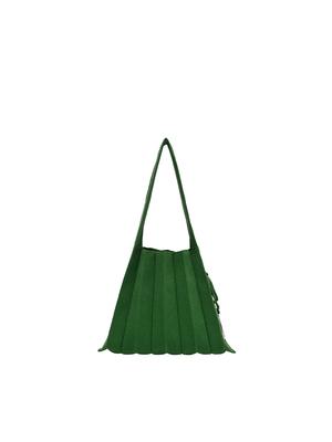 Joseph&Stacey Lucky Pleats Knit S Leaf Green