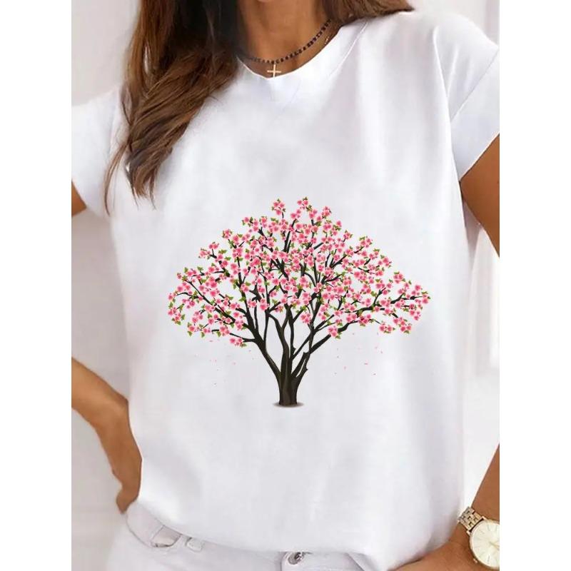 

Creative Bee Butterfly Oneck Tshirt Short Sleeve Tshirt FeUnisex Women Clothing Funny Women Casual Aesthetic Tshirts S