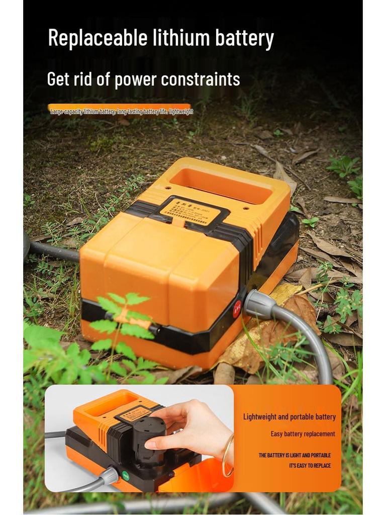 Compact Rechargeable Submersible Pump for Garden Irrigation and Car Washing