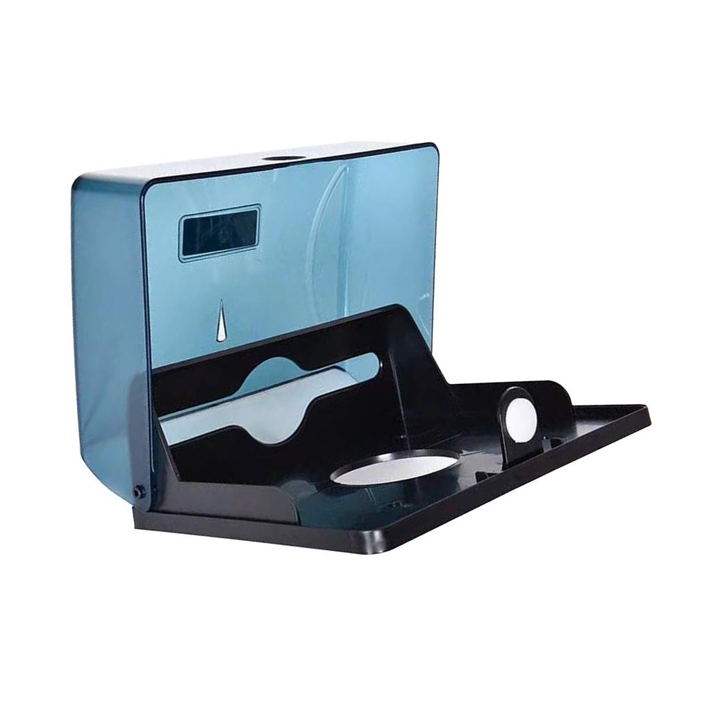 Tissue Box ABS Simple Large Capacity Space Saving Wall Mounted Tissue Holder for Hotel Toilet Home