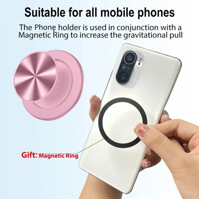 52 Magnet Magnetische Faltbare Handyhalterung Griff Sockel Tasche Für Magsafe IPhone Samsung Sicherer Ring Finger Erweiterbarer Ständer