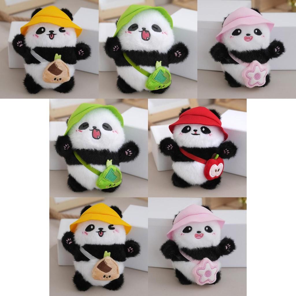 Entzückende Mini Plüsch Panda Schlüsselanhänger Puppe Kuscheliges Stofftier Anhänger
