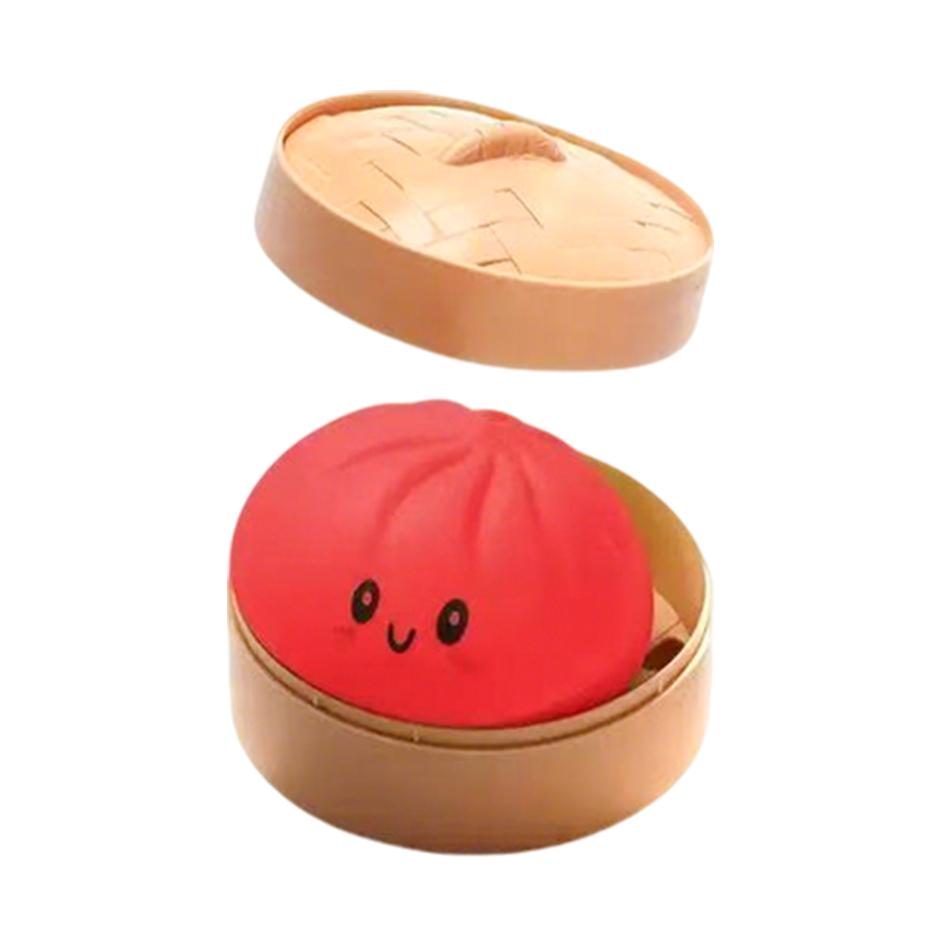 Pasticcino Morbido Squishy Palline Antistress Giocattoli Sensoriali Fidget Cibo Simulato Squishies Panino Con Vaporella Palla di Pasta da Spremere Regali