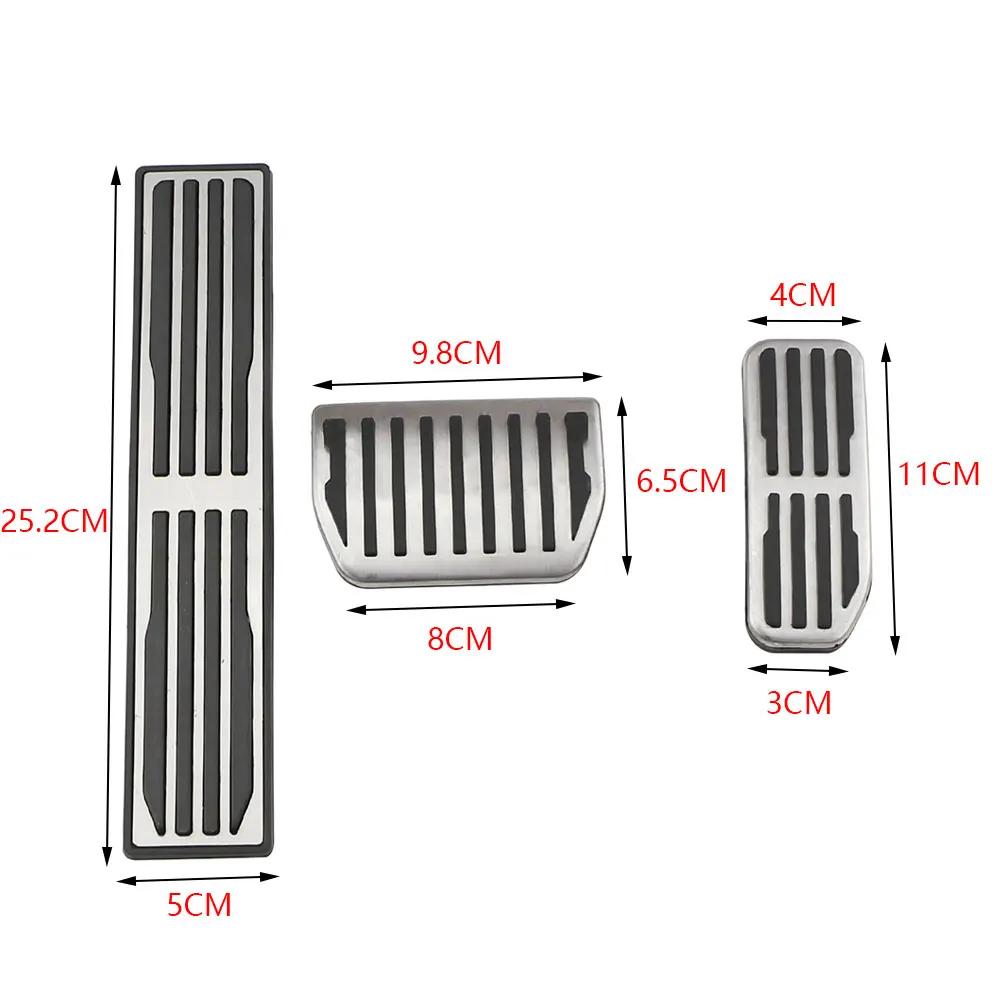 Car Pedals for Jaguar XE XFL F-Pace for Land Rover Evoque Discovery Stainless Steel Gas Brake Rest Pedal Cover Accessories
