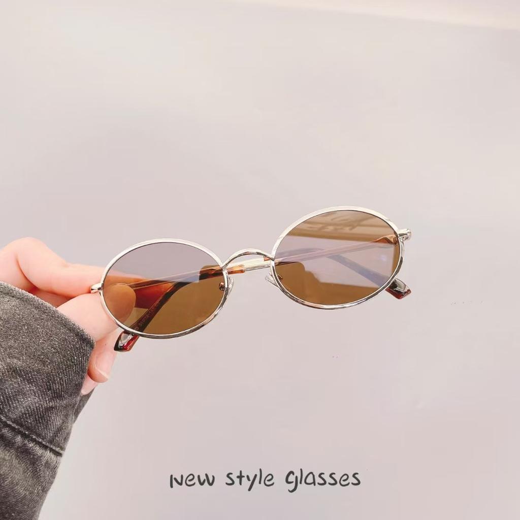 Hong Kong Style Women Sunglass Oval Shape Uv400 Protection Party Glasses High Quality Sunglasses For Men