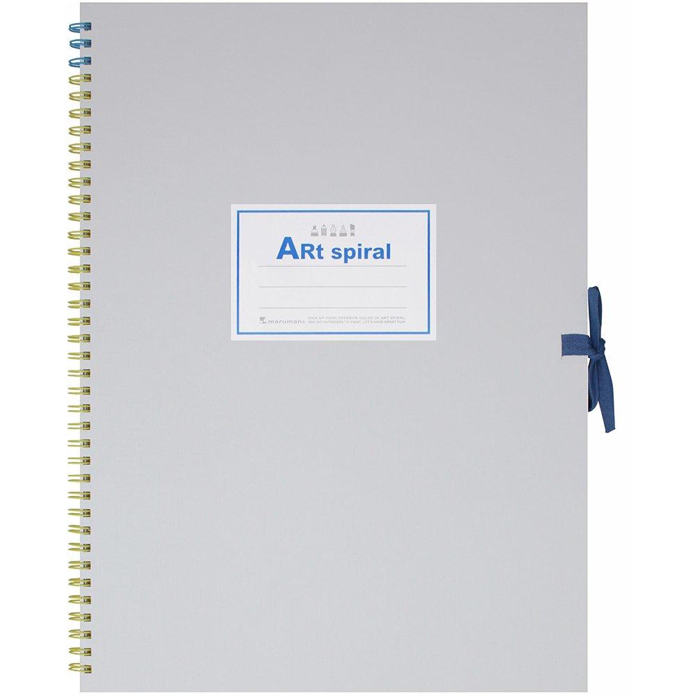 Manmaru Sketchbook Art Spiral F4 Thick Paper 24 Sheets White S314-06