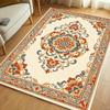 Retro Floral Carpet Stain Resistant Easy To Clean Anti Slip Floor Mat Living Room Bedroom Study Home Decor