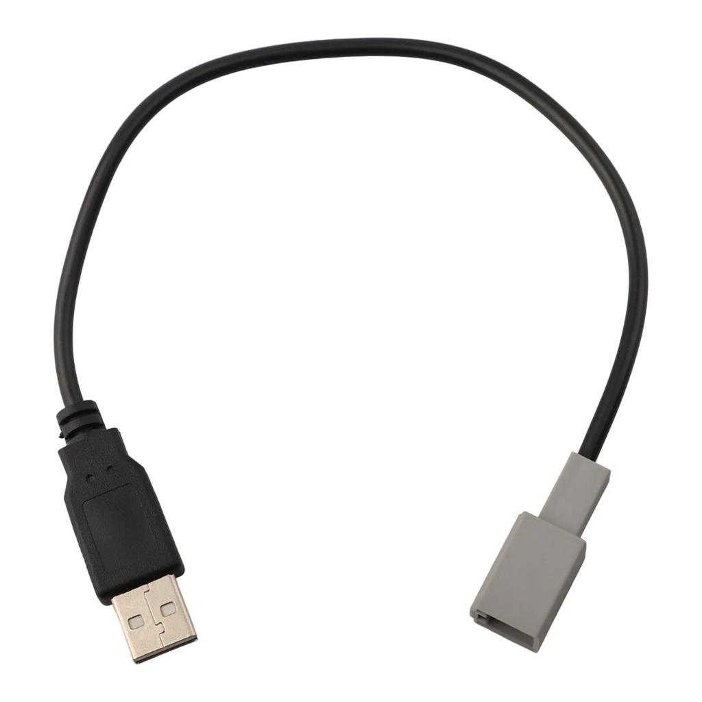 Car Radio Upgrade USB Male Adapter Cable Radio USB Cable Quick Installation 12V Voltage Anti-corrosion High Universality
