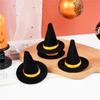 10pcs Wine Bottle Decor Mini Felt Witch Hats DIY 4 Color Wine Bottle Witch Hats Party Decoration Props Wine Bottle Topper