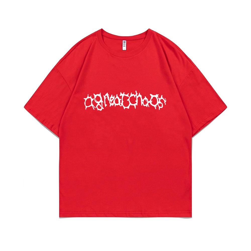 Playboi Carti Brand Rapper Ken Carson A Great Chaos Print Tshirt Unisex Women Fashion Hip Hop T Shirts Unisex Pure Cotton Tshirt