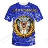 Rock BAND Whitesnake Pattern 3d Print T-shirt Men Women Fashion Trendy Street Style Heavy Metal Rock Short Sleeve Tops Tees