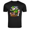 Mad Rabbit With Pipe Wonderland Cartoon Graphic T-Shirt
