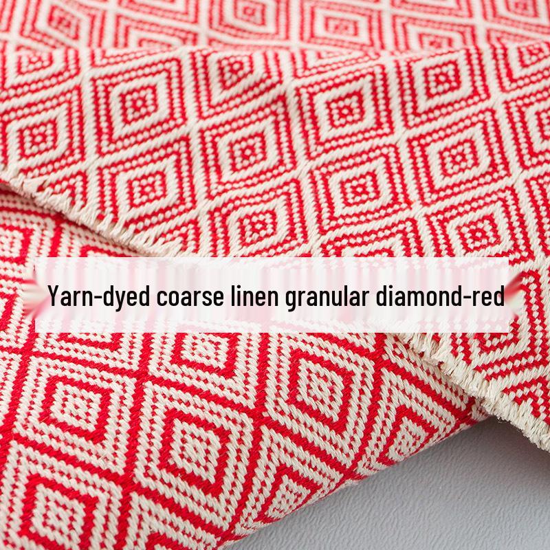 Yunnan Lijiang Ethnic-Style Cotton Linen Tablecloth – Retro Bohemian Decor.
