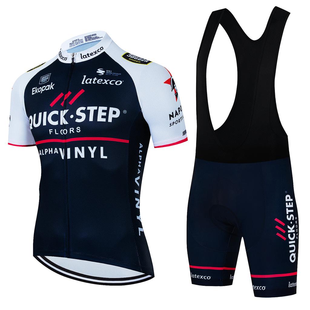 Tuta da Ciclismo Quick Step Team Edition Manica Corta Estate Mountain Bike Ciclismo su Strada Maglia Tour De France