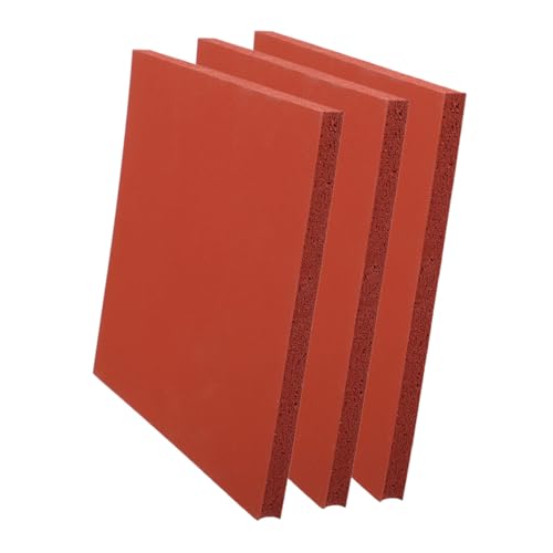 iplusmile 3-Piece High Temperature Resistant Rubber Pad, Silicone Foam Mat, Craft Press Mat, Heat Foam Mat, Hat Press Attachment, Thickest Silicone Pa