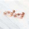 2 Pieces Clip-on Earring Converters Non-pierced Ear Hoop Comfort Skin Easy Open