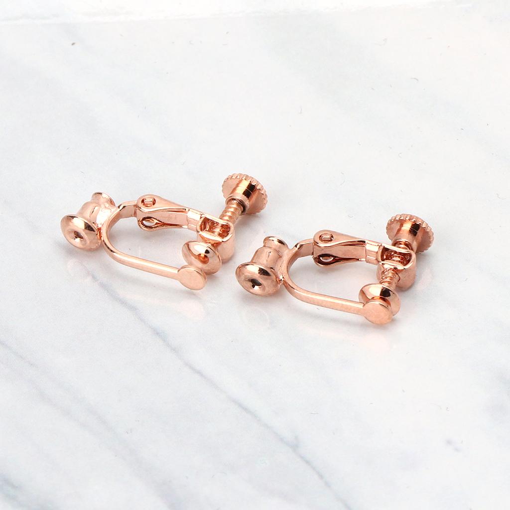 2 Pieces Clip-on Earring Converters Non-pierced Ear Hoop Comfort Skin Easy Open