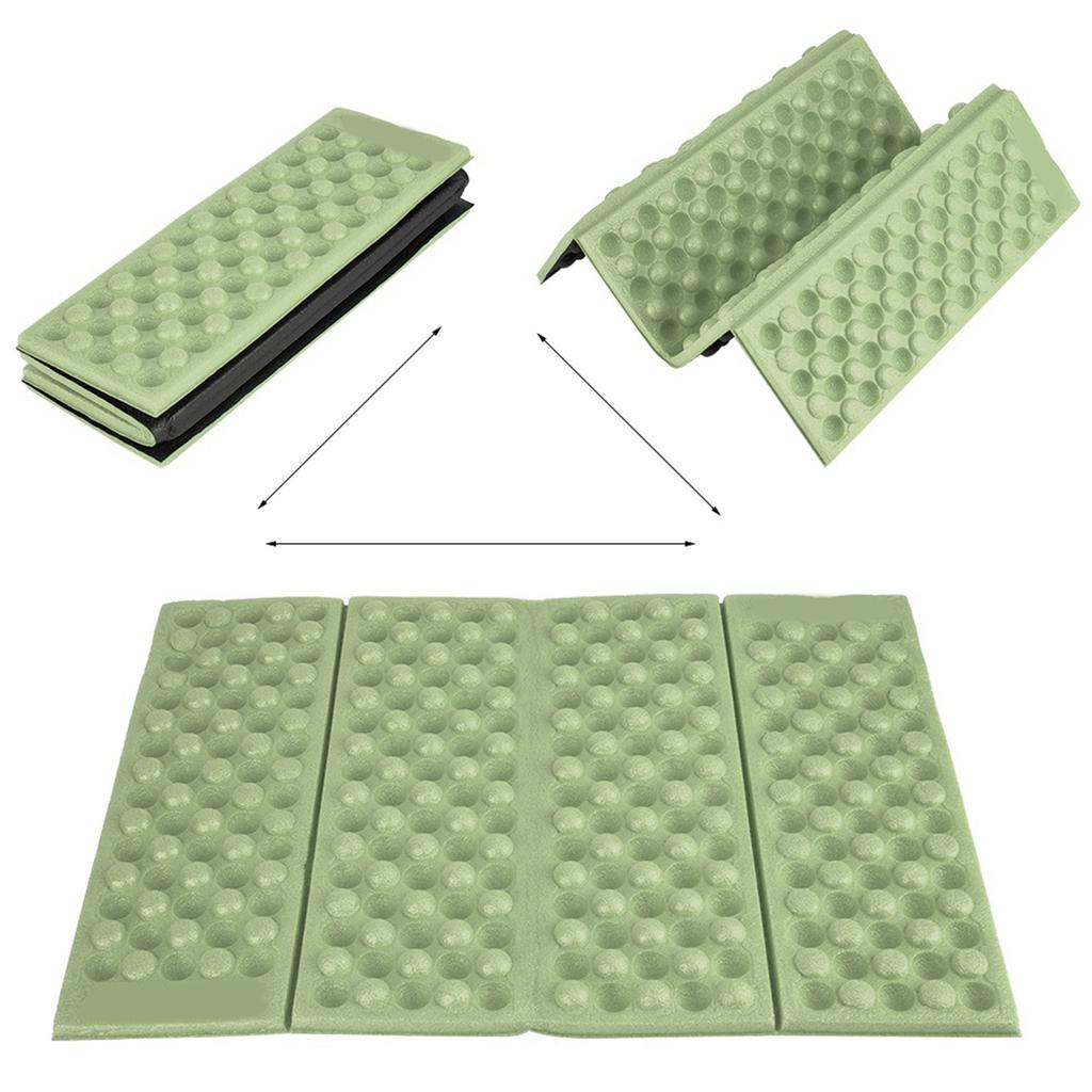 Outdoor Schaumstoff Wasserdicht Gartenkissen Sitzkissen Camping Tragbare Faltmatte (Grün+Schwarz)