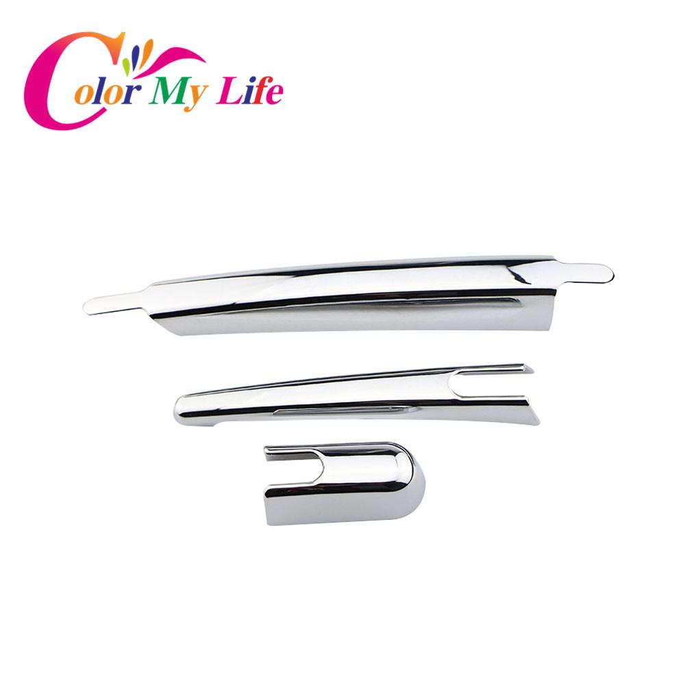 Color My Life Chrome Rear Water Wiper Protection Cover Wiper Windshield Blade Trim Sticker For Nissan Juke 2015-2017
