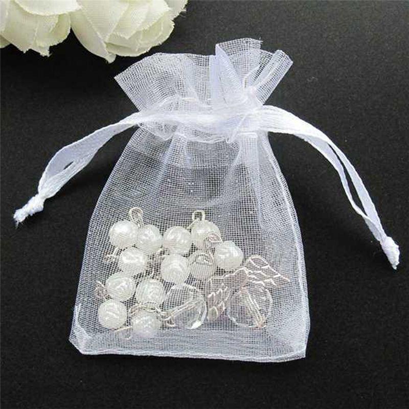 

2025+ 20 Pcs Baptism Acrylic Rosary Beads Mini Rosaries Angel with Organza Bags for the First Communion Baptism Party Favors China Mainland