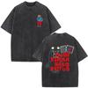 Rapper Bad Bunny Vintage gewaschene T-Shirts Debi Tirar Mas Fotos DTMF Album T-Shirts Herrenbekleidung Mode Hip Hop Baumwoll-T-Shirt