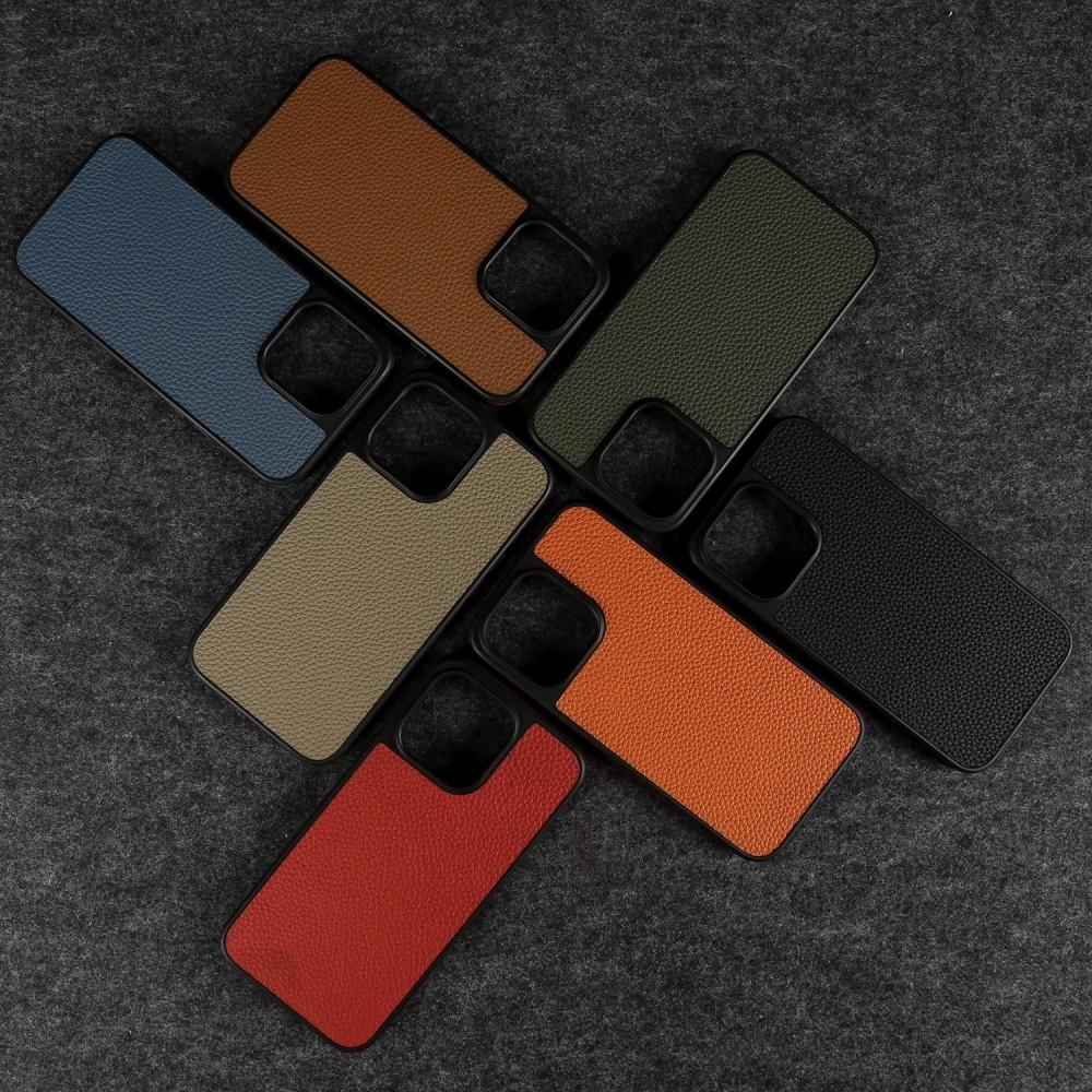 Premium Genuine Leather Case For Iphone 16 Pro Max 15 14 13 12 11 Phone Cases Full Coverage Shell Back Protective Coque Capa
